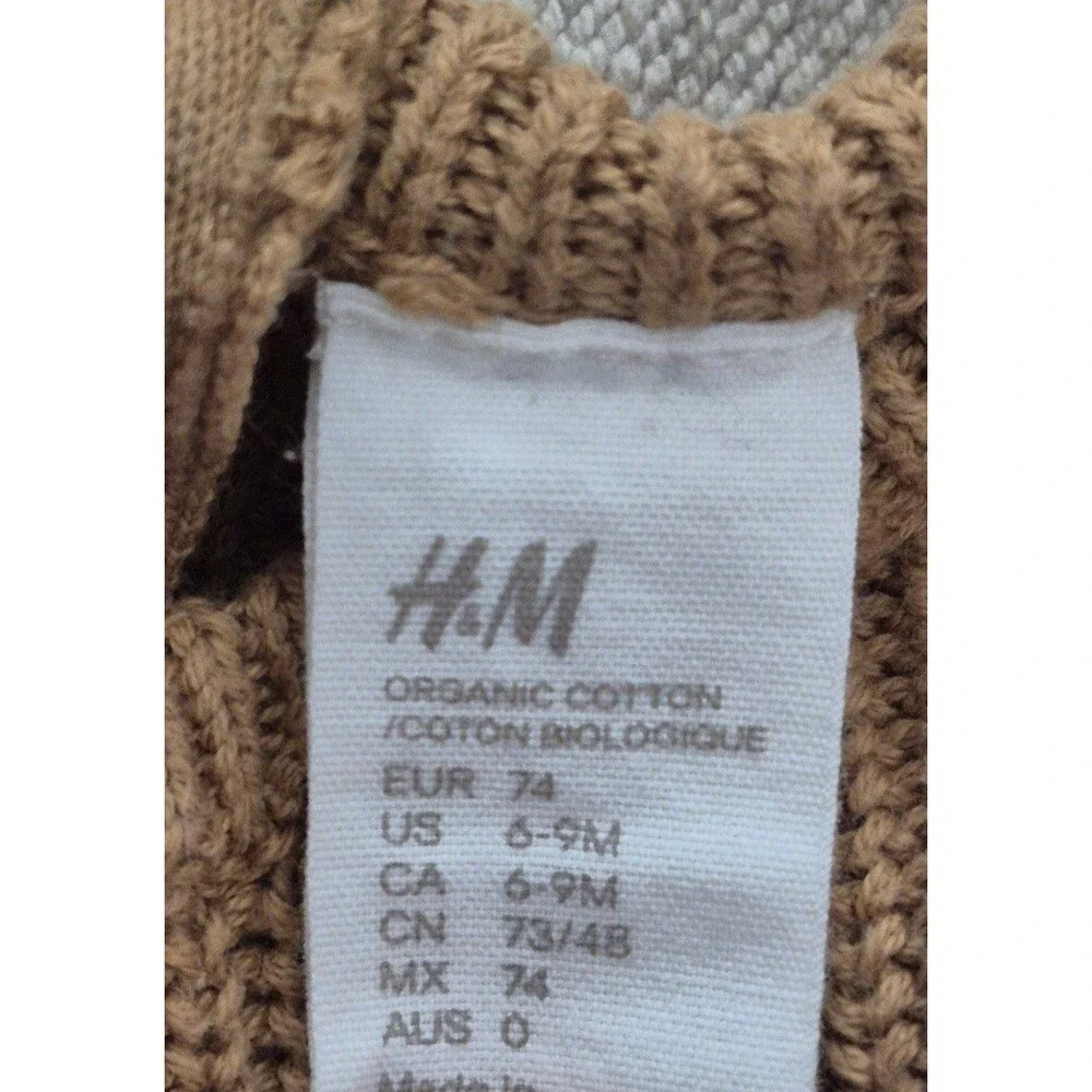 H&M organic cotton multicolor sweater size 6-9 months